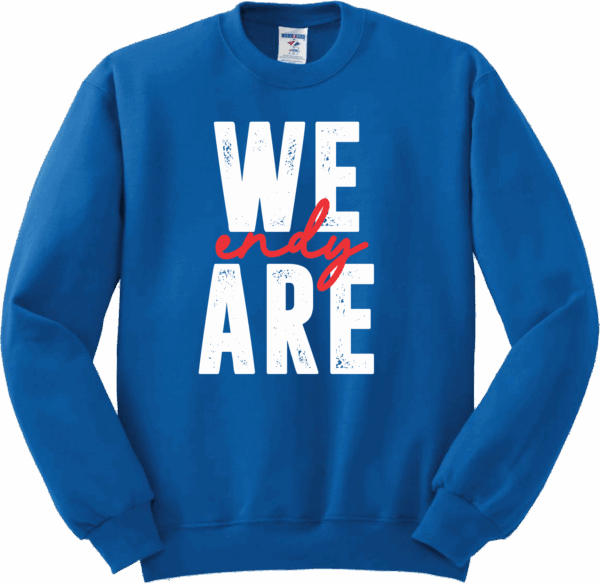 New 25-26 Blue Crewneck Sweatshirt